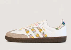 White Samba Og Satin 'Floral Cloud Clear Granite'