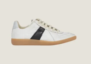 MM Cotton Drill & Suede White / Black