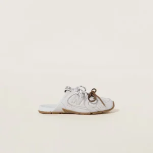 530 SL Mules – Bleached Leather & Gum Sole White Edition